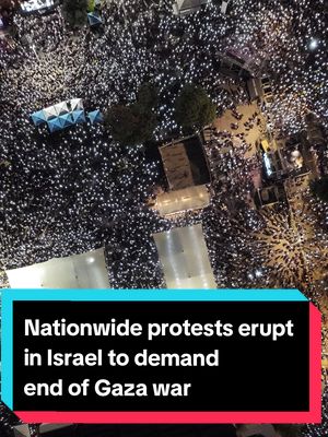 An estimated 500,000 people gathered in Tel Aviv on Sunday to call for an end to Israel’s war in Gaza and the release of hostages in one of the largest protests in Israel since fighting began in October 2023. The rally on Sunday evening was the culmination of a day of nationwide protests and a general strike to pressure the government to halt the military campaign. The Hostages and Missing Families Forum campaign group vowed protesters would “shut down the country”, with the goal of bringing back the hostages and ending the war. “We demand a comprehensive and achievable agreement and an end to the war,” said Einav Zangauker, a leading figure of the protest movement whose son Matan is being held by Hamas in Gaza. The protests came more than a week after Israel’s security cabinet approved plans to capture Gaza City, 22 months into a war that has created a dire humanitarian crisis in the Palestinian territory. Israel’s military offensive has killed at least 61,000 Palestinians, according to Gaza’s health ministry, most of them civilians. The figure does not include the thousands believed to be buried under rubble or the thousands killed indirectly as a consequence of the war. The Israeli prime minister, Benjamin Netanyahu, criticised the protesters, saying their actions “not only harden Hamas’s position and draw out the release of our hostages”, but also ensured that “the horrors of 7 October” would reoccur. Follow the latest developments as ceasefire negotiations continue today in Cairo by heading to the link. #gaza #israel 