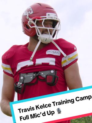 What you’ve been waiting for… @Travis Kelce’s full mic’d up from training camp 🎙️ #traviskelce #chiefs #micdup #trainingcamp 