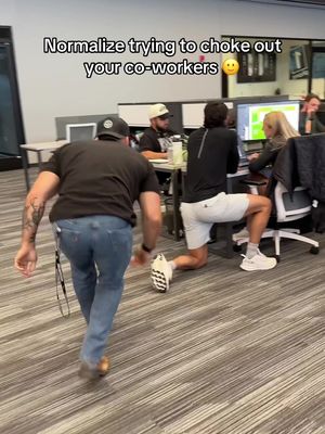 HR watching this like 👁️👄👁️          #officehumor #surpriseattack #jiujitsu #fitness #1stphorm @Crendan Badwallader 