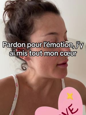 J’espère que ça vous plaira, je suis chargée d’émotions pendant la vidéo… 🥹