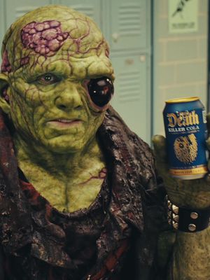 Hey sugar junkies! The Toxic Avenger is our new spokesperson. #liquiddeath #toxicavenger 