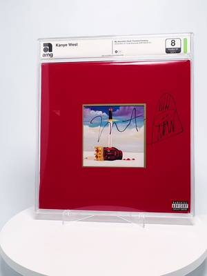 Artist: Kanye West  Title : My Beautiful Dark Twisted Fantasy  Year: 2010  Label : Roc-A-Fella Records/ Def Jam Recordings Media : Opened Vinyl / Gold signature Authentic Label  . . . . #kanyewest #ye #yeezy #kanye #hiphop                        