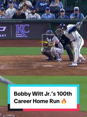 @Bobby Witt Jr is the youngest player in Royals history with 100 career home runs. 👏 #royals #homerun #bobbywittjr #baseball 
