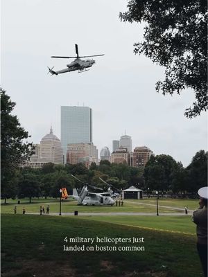 right now in the common in honor of the marine corps 250th birthday 🚁 #newenglandsummer #bucketlistboston #foryoupage❤️ #bostonsummers #marinecorps 