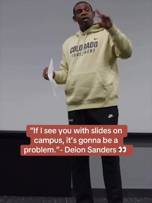 Coach Prime sets the dress code before classes start 😅 (via Deionsanders/IG) 