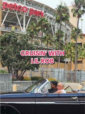 Cruisin’ through our neighborhood on a warm summer night #SanDiego #LilRob #SummerNights #MLB 