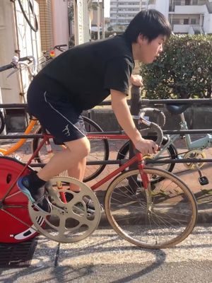 Riding a 120T chainring mod 😅 ( 🎥 @uglycycle ) #Unreel #Extreme #MTB #Bikemods