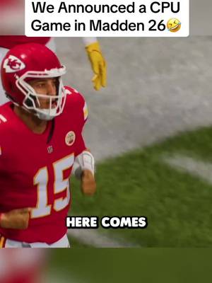 We love announcing CPU games🤣 #madden26 #madden #thegoosetv #gaming #announcing 