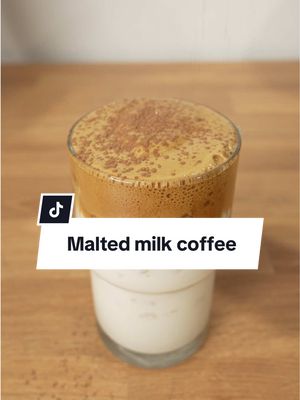 Malted milk coffee. I’m calling this the diner latte.  #malt #maltedmilk #coffeerecipe #instantcoffee 