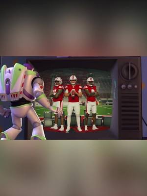 changed the channel so fast we turned back time #Badgers #CollegeFootball #toystory #throwback 