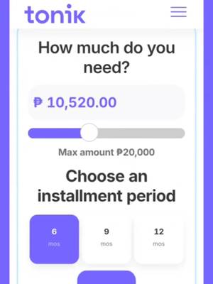 Wag mo na pahirapan sarili mong pumili—choose Tonik Credit Builder for flexible terms, minimal requirements (1 Valid ID lang!), and payment holidays. ​ ​ Borrow up to P20K today straight from the Tonik app and cash out your full loan amount real-time. Easy, secure, hassle-free.​ ​ Visit tonikbank.com/loans to learn more. ​ ​