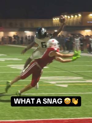 ONE-HANDED PICK. SHEESH 😳💥 #football #onehand #interception #highschoolfootball #highlight 
