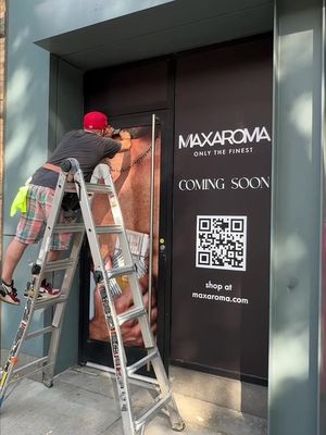 Banners are up! 🥳 Our first NYC fragrance boutique is coming soon to SoHo 🛍️ #nyclife #nycshopping #nichefragrance #fragrancecollection #fragrancecollector 