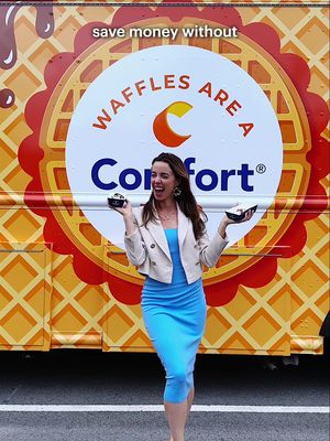 I found the most affordable NYC hotel AND it has FREE daily breakfast (with delicious waffles 🧇)! The Comfort Inn is the perfect spot if you’re looking for a place to stay while visiting the city! #nyc #nychotels #hotels #wheretostay #newyork 