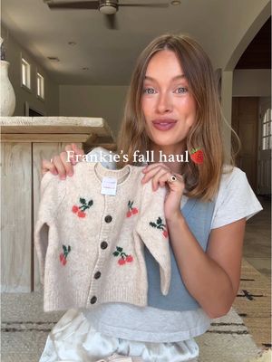 Frankie’s first fall haul with our favs @Hanna Andersson 🥹🍓#hannapartner 