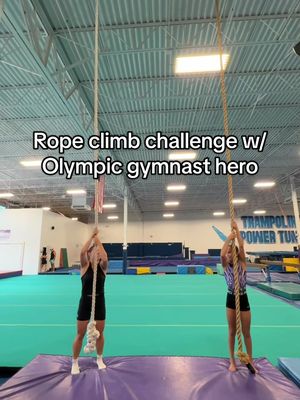 Pretty cool seeing your daughter get to hang with her gymnastics  idol😍 #ropeclimb #challenge #gymnastics #gymnast @ShawnJohnson 🤸