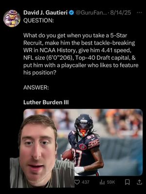 Luther Burden Yap #nfl #nfltiktok #football #fantasy  