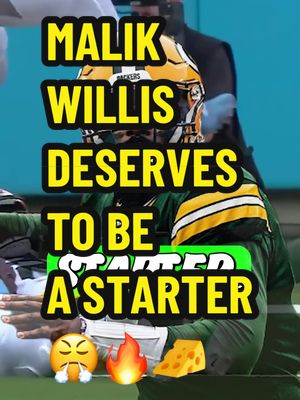 He should be a STARTER 😤🔥 Follow for more!! 👀 #malikwillis #greenbaypackers #quarterback #backup #nfl 
