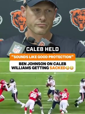 "See?"🤣🤣 #benjohnson #calebwilliams #chicagobears #nfl #bearsfan 