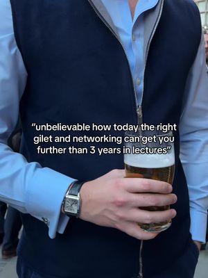 it’s not what you know, it’s who you know 📈 #gilet #finance #financebro #corporatelife #corporatefashion @sothiares 