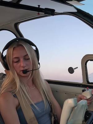 a smooth sunset landing in the Bonanza 🧘‍♀️ #aviation 