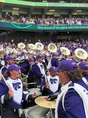 K-State Pride are rocking the house here in the @AvivaStadium 🏈☘️ #MuchMoreThanAGame | #TouchdownDublin | #TouchdownIreland @kstatesports 