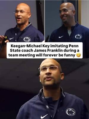 Keegan-Michael Key’s James Franklin impersonation is absolute perfection 😭 (🎥: Penn State Football) #keeganmichaelkey #jamesfranklin #pennstate #CollegeFootball #psu