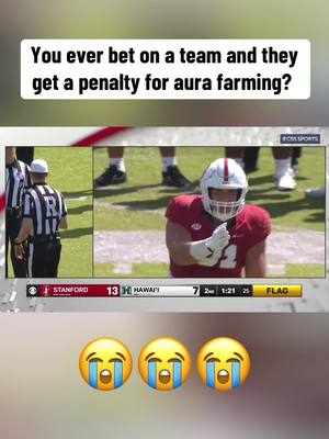 I cannot believe Stanford just got a penalty for this 😭😭  #cfb #CollegeFootball #stanford #hawaii 