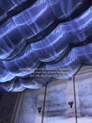 Free Things to do in Melb @nowornever.melb  Stepping into the Thunderstorm installation at Melbourne Town Hall for the Now or Never exhibition felt like entering another world 🌩️✨. @boris.acket work is more than just an art piece—it’s an atmosphere, a living storm brought indoors. The shifting lights, deep vibrations, and immersive soundscape by @lumus.instruments @timo_lejeune pulled me right into the heart of a thunderstorm, but in the most poetic and meditative way. It’s one of those experiences that makes you pause, look up, and just feel. Truly mesmerizing, calming yet powerful—an installation that lingers with you long after you leave. If you’re in Melbourne, this one’s a must-see 🌌 Free to visit on 25th August 6-8pm and 27th August 6-8pm #NowOrNever #melbournethingstodo #thingstodoinmelbourne