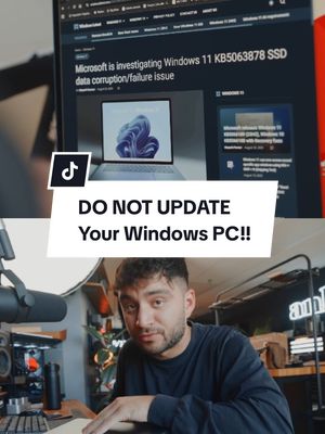 DO NOT update your windows PC! Updating your PC to the latest update might just corrupt your SSD and you can lose all your files!!! You can fix that by doing this... #Tech #techtok #windows #pc #gamingpc 