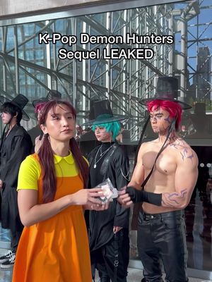 K-Pop Demon Hunters sequel LEAKED (Your Idol Version) My first time at @Anime NYC with my husbands 🤭 #kpopdemonhunters #sajaboys 
