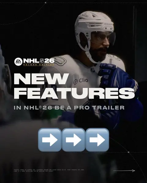 Check out everything new from the #NHL26 Be A Pro trailer 🙂