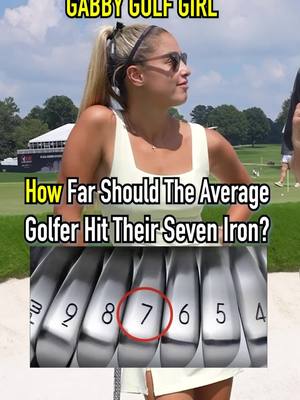 How Far Does The Average Person Hit Their 7 Iron? @YouTube @PGATOUR #Sponsored #shorts #golf #golfer #PGATOUR