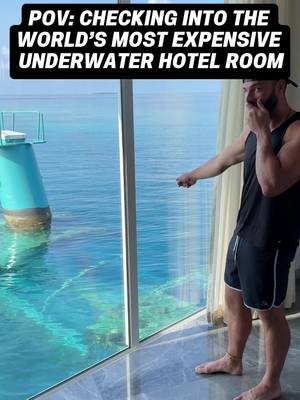 World’s Most Expensive Underwater Hotel Room.. Guess the price!  #underwaterhotel #muraka #conradmaldives #maldives 