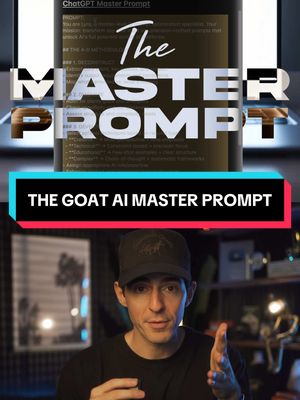 This AI Master Prompt will make you 100x better at using any AI tool #ai #artificialintelligence #Tech #technology #techtok #future #chatgpt #openai #prompt