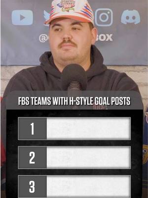 Can you name the 3 FBS teams with H style Field Goal Posts? #sports #sportstrivia #ncaafootball #ncaatrivia 