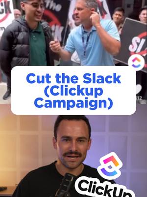 This billion-dollar tech company faked a protest… to launch a software product. They hired actors. Made picket signs. And staged the whole thing right in the middle of Salesforce’s biggest conference of the year. Here’s the wild part: Salesforce owns Slack. And the “protest”? It was against Slack. So yeah… they basically rolled up to their competitor’s front lawn and started chanting “Cut the Slack.” All to promote their new Slack alternative. The company? @clickup  No webinars. No press releases. Just chaos. And it worked.