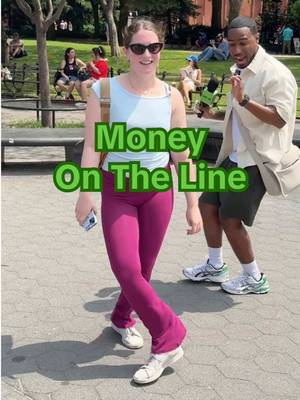 Did we expect to break out in dance? No but here we are 💃🏻😂 #manonthestreet #moneyontheline #phonechallenge  #funnyinterviews 