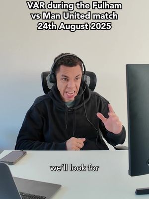 Another week, another VAR howler #PremierLeague #comedyskit #fulhamfc #manchesterunited #comedy 