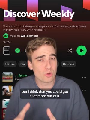 Forget scrolling forever, Discover Weekly brings the hidden gems right to you. @WillTalksMusic 