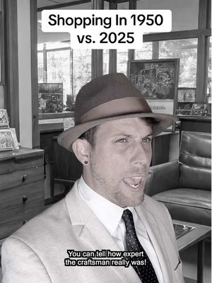 I wouldn’t have survived shopping in 1950 😂 #NowVSThen #2025 #thenvsnow #shopping #retail 