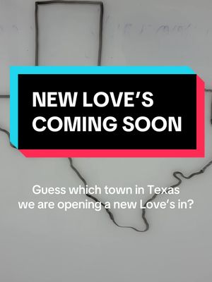 Guess which town we are opening in next? Here’s a hint…it is in Texas! #fyp #lovestravelstop #traveltiktok #texas 