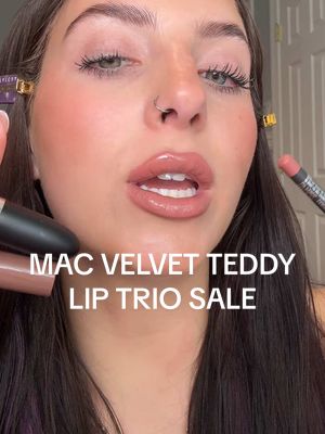 Velvet Teddy is back in a bundle + on sale!! The OG Kylie lip shade if ykyk!  💋$76value on sale for $52! 🧸 FULL sizes: cool spice liner, velvet teddy lipstick, simulation squirt Grab it while it’s on sale! The OG mauve lip  @maccosmetics  #maccosmetics #mac #maclipstick #velvetteddy #lipcombo 