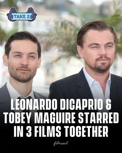 Leonardo DiCaprio and Tobey Maguire have been friends since the late ’80s when they auditioned for the same role. #FilmSeal #films #movies #cinema 