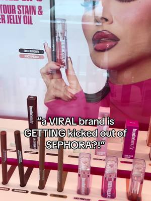 is a VIRAL brand being kicked out of SEPHORA?!👀✨ #sephora #makeupdrama #viralmakeup #BeautyTok #BeautyReview 