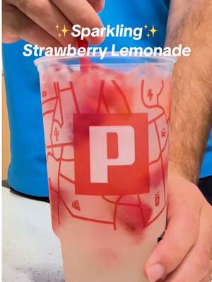 savoring summer with every sip 🍓#pilotflyingj #sparklingstrawberrylemonade #roadtripdrink #gasstationdrinks 