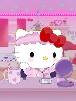 GRWM: morning skincare routine with #HelloKitty ☀️🎀 #asmr