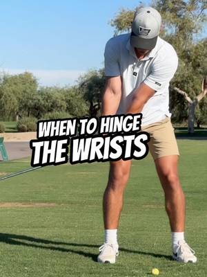 Simplify the backswing — here’s when to hinge the wrists #golflesson #golftips #golfswing #backswing #howto 