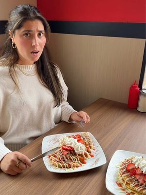 Taste testing is just a perk 🤭🥞  #StackedPancakeHouse #brunch#fyp 