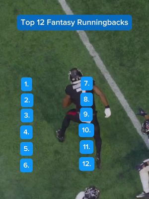 Top 12 Fantasy Runningbacks #fantasyfootball #fantasyadvice #nfl #fantasydraft #rbrankings 